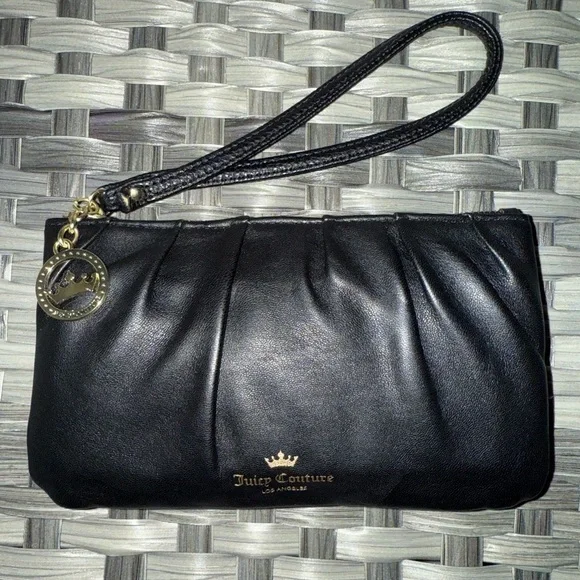 🖤 Juicy Couture Black Wristlet Wallet - Picture 11 of 13